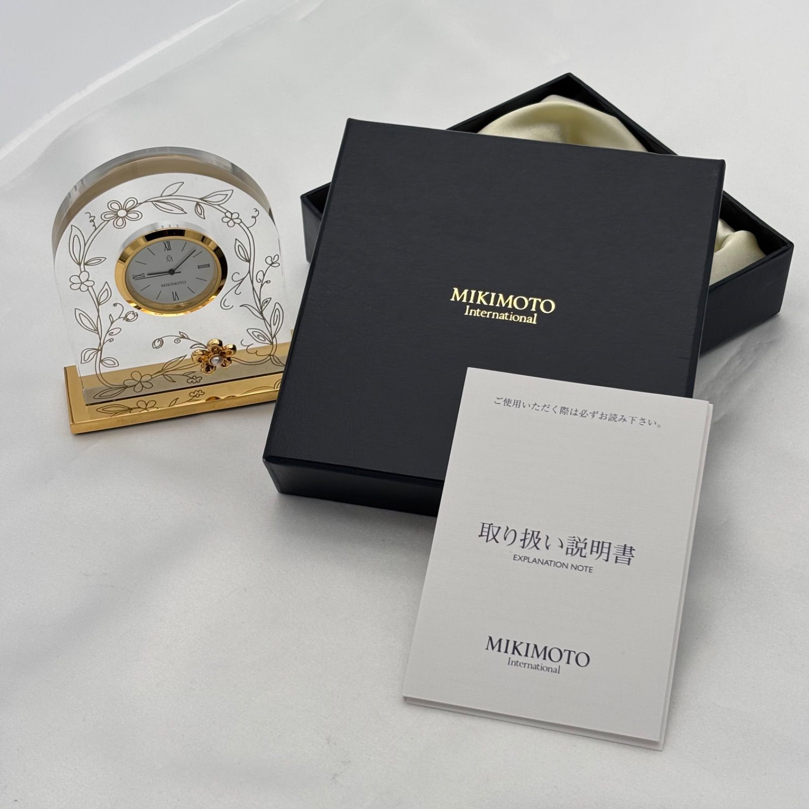 稼働品 Working item ミキモト MIKIMOTO 置時計 レディース Ladies 