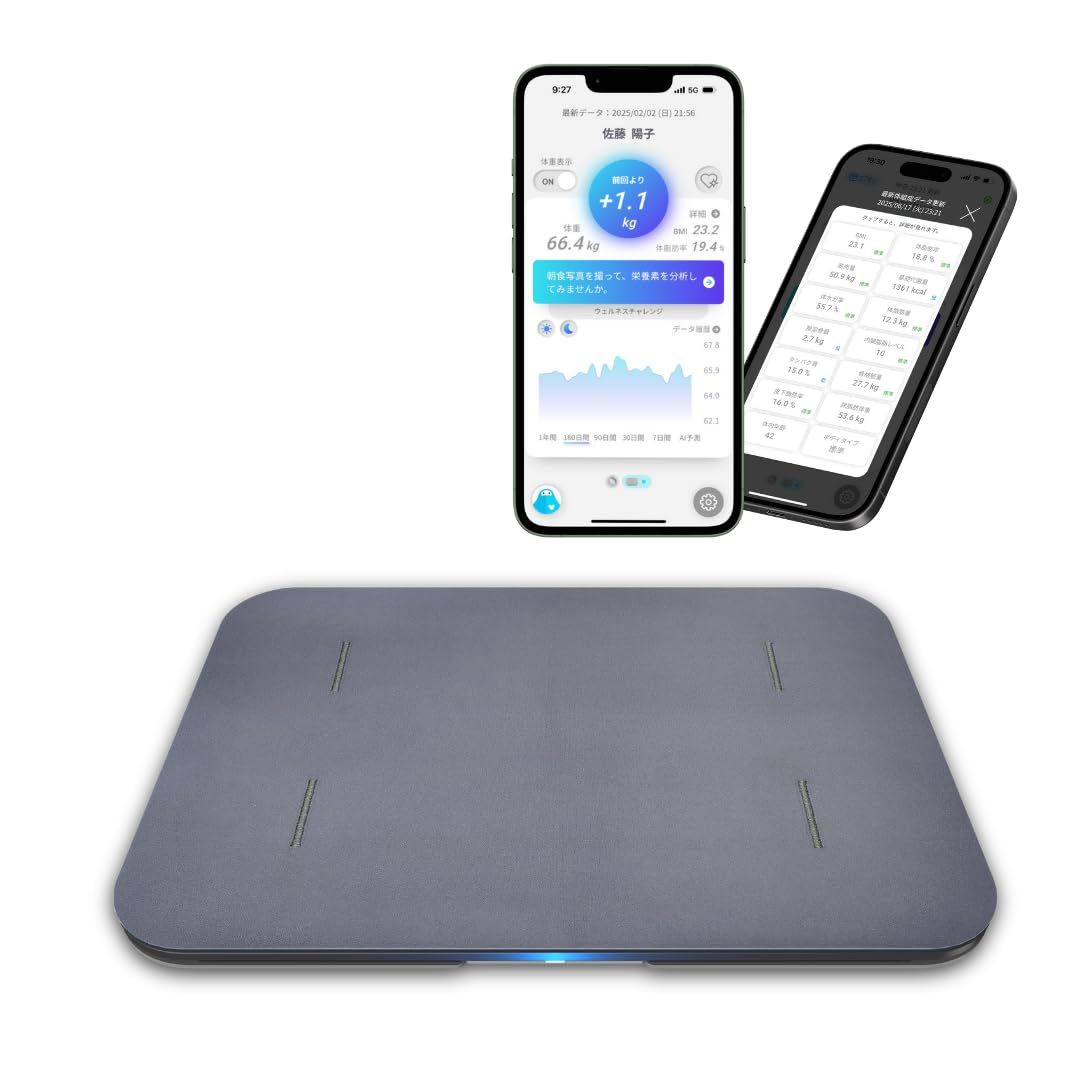 Smart Bath Mat 体組成計 グレー 新品未使用】issin スマート