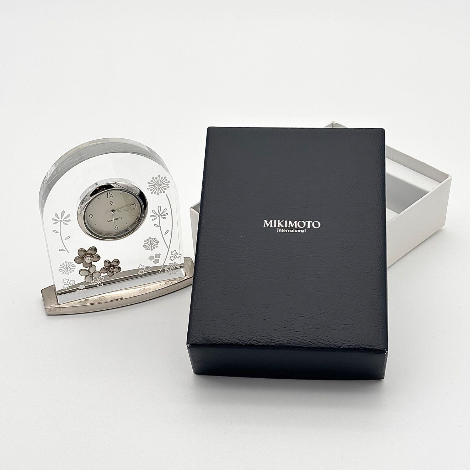 稼働品 Working item ミキモト MIKIMOTO 置き時計 クロック クォーツ