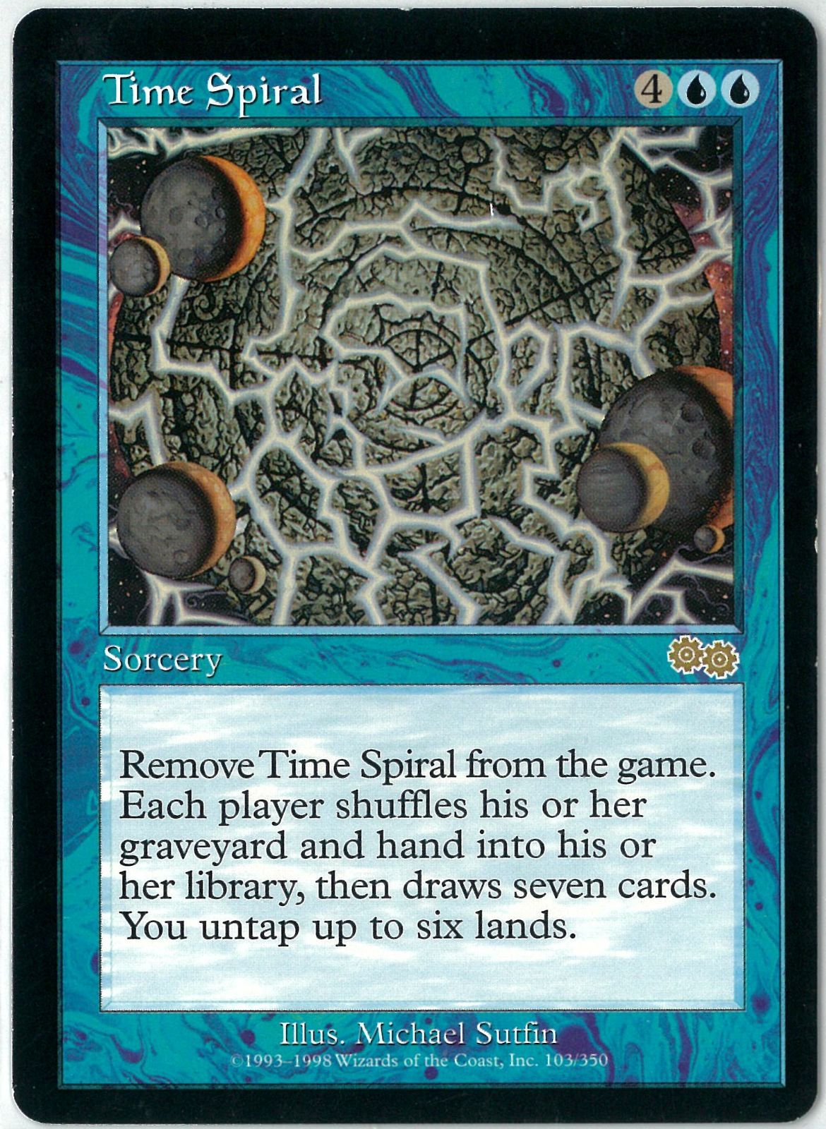 時のらせん 　ウルザズサーガ　NM相当 MTG/英語版/時のらせん/Time Spiral/ウルザズ・サーガ/USG 103/350/EX