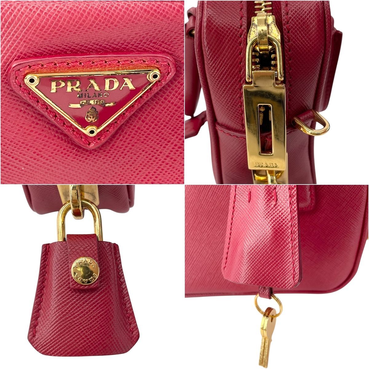 中古】 PRADA プラダ ミニボストンバッグ BL08412WAY ショルダー 
