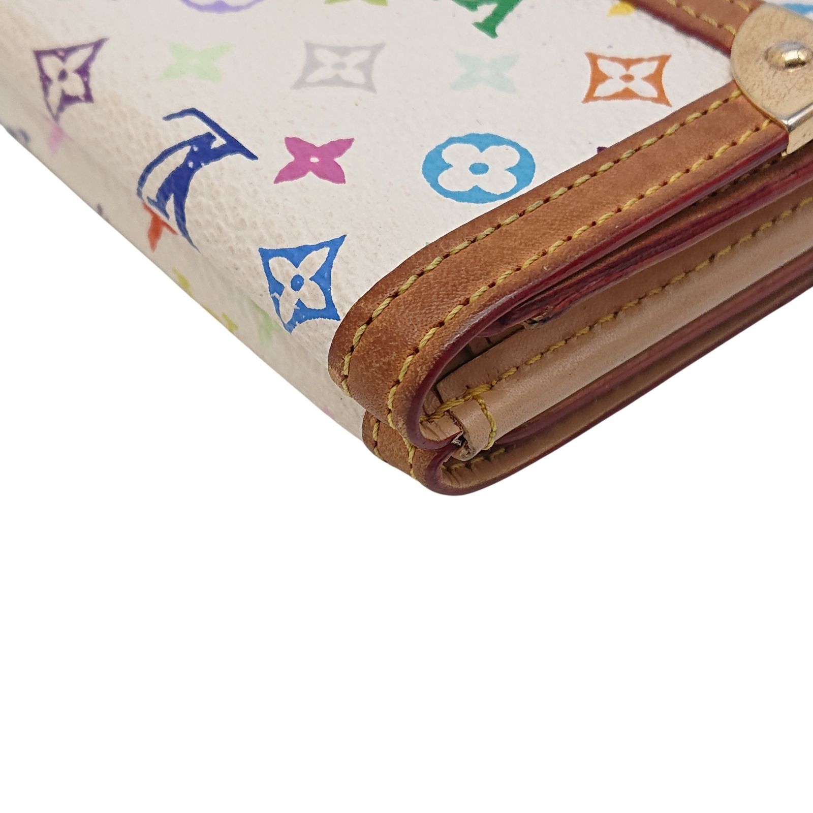 LOUIS VUITTON ルイヴィトン マルチカラー 折り財布 ポルト モネ ビエ 
