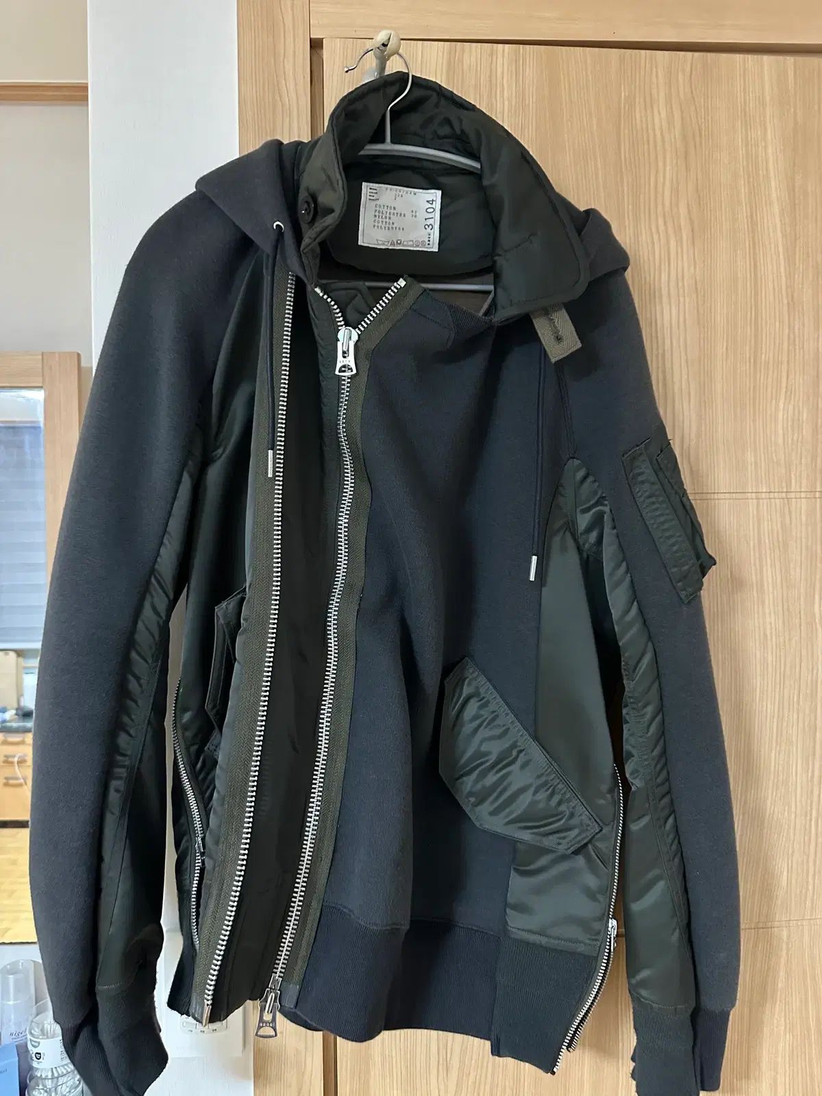 SACAI ma-1 ミックス スポンジ WHO ジップアップ 【公式通販】