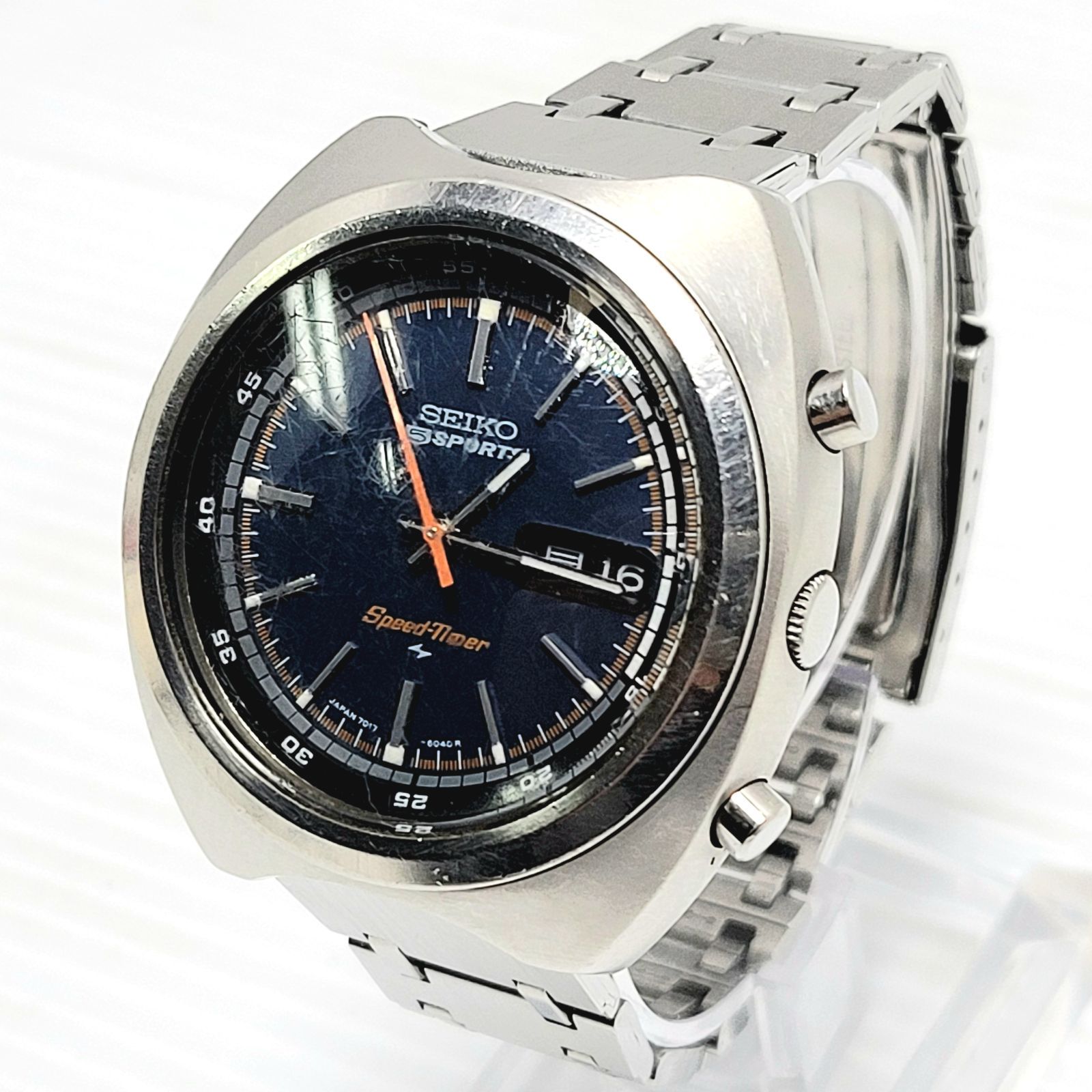 ジャンク SEIKO セイコー 5 SPORTS Speed-Timer 7017-6040 自動巻腕時計