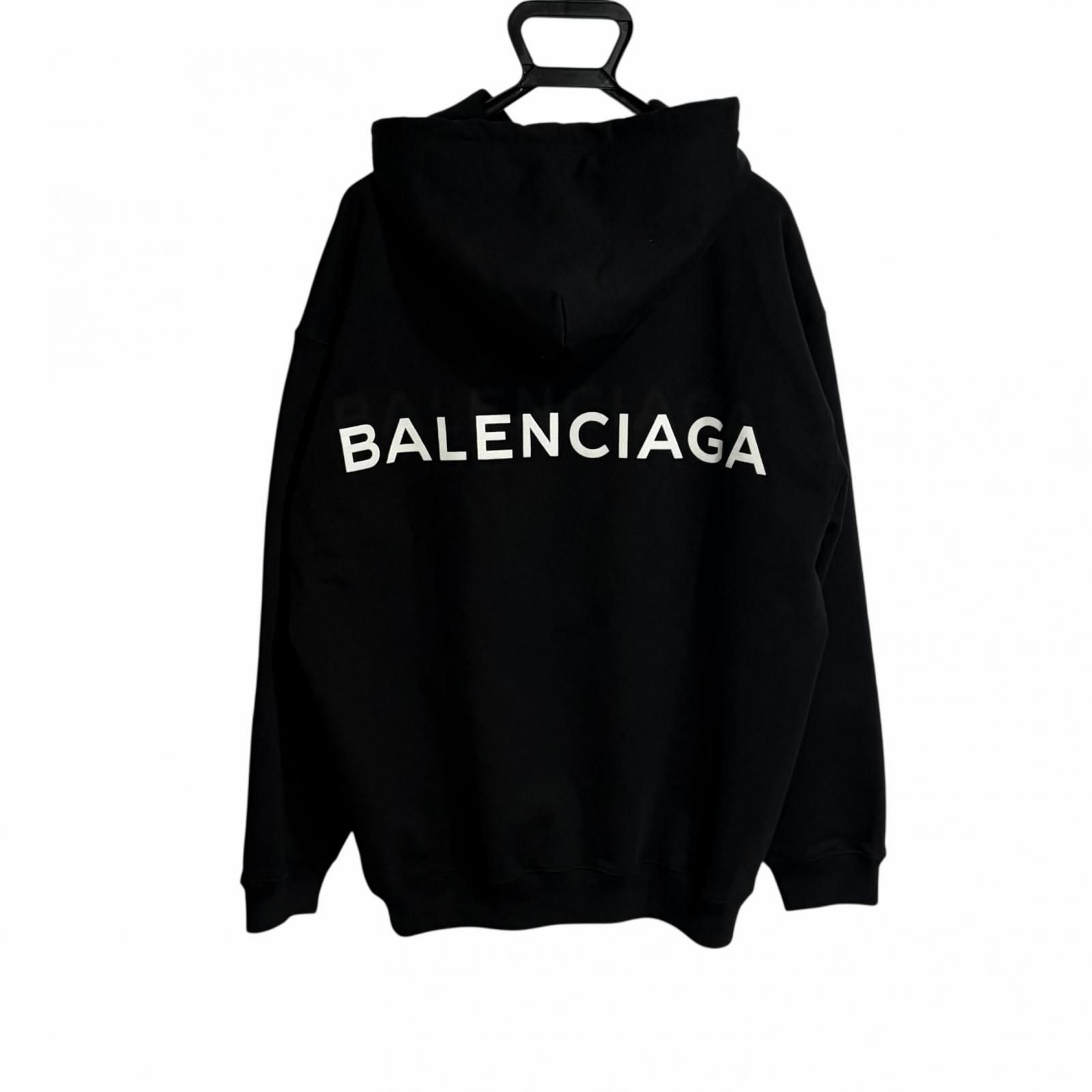 BALENCIAGA/S /ブラック /バッグプリントロゴパーカー /型番556143