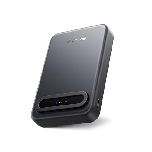 迅速に発送 Qi2 15Wワイヤレス充電対応 EcoFlow RAPID Mag Power Bank 10 000mAh 大容量|超薄化設計|スタンド内蔵|強力マグネット|急速充電|LED残量表示|持ち運やすい ブラック 2a521dc1