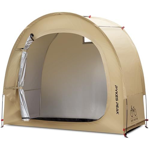 迅速に発送 PYKES PEAK パイクスピーク サイクルハウス 自転車置き場 自転車 テント 屋外 収納 カンタン組立 2台用 29インチの自転車が入る アーチ ARCI b1a86b0b