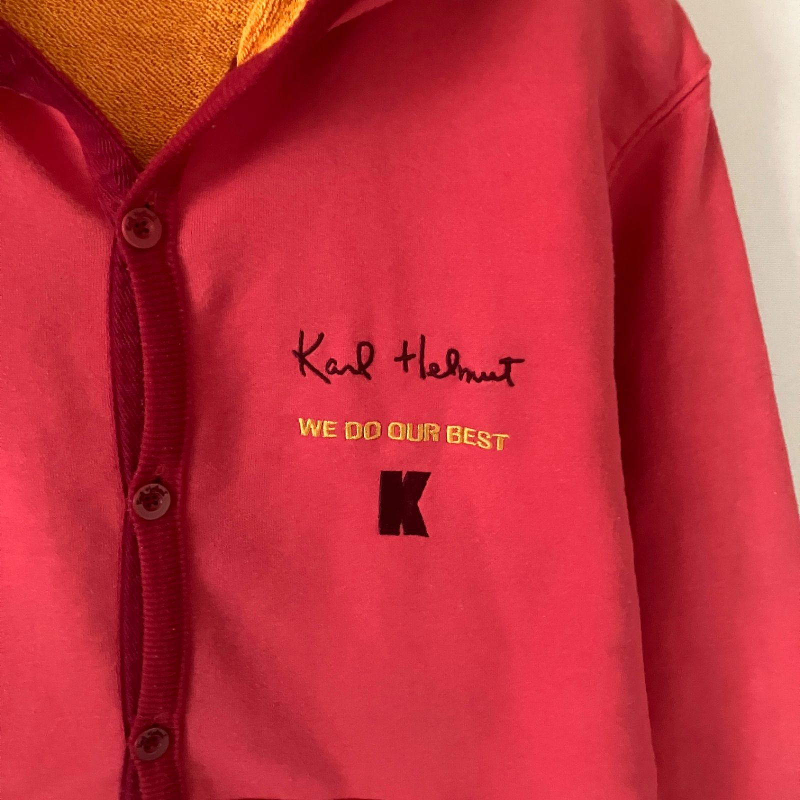 カールヘルム Karl Helmutスウェットカーディガンフルボタンパーカー 