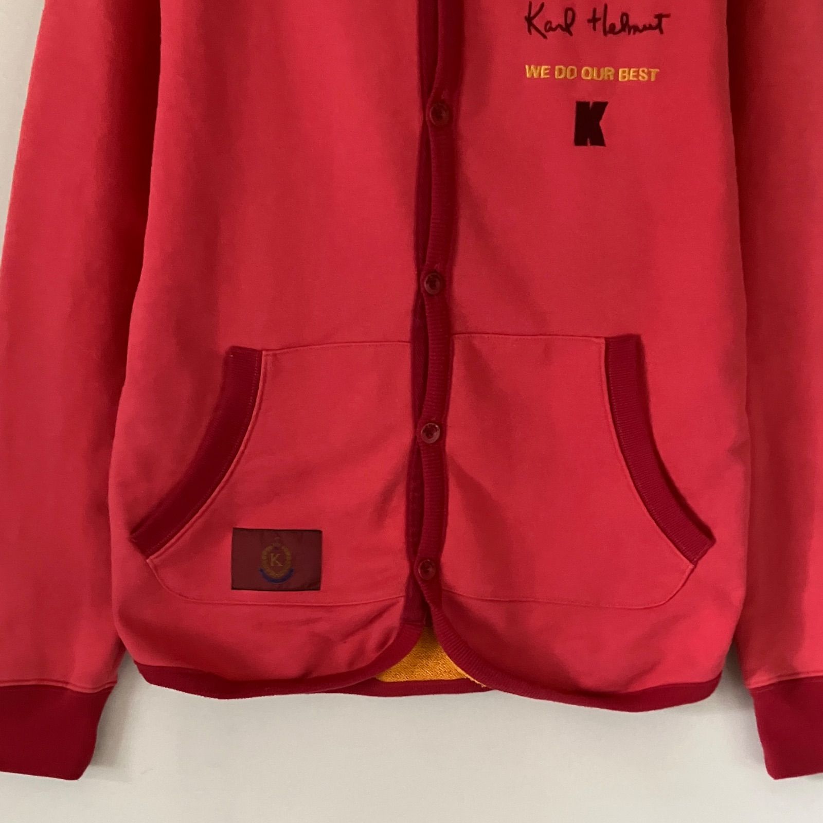 カールヘルム Karl Helmutスウェットカーディガンフルボタンパーカー 