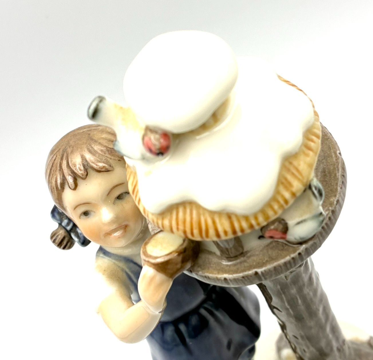 希少 美品】ROYAL COPEN HAGEN ロイヤルコペンハーゲン 「少女と小鳥の