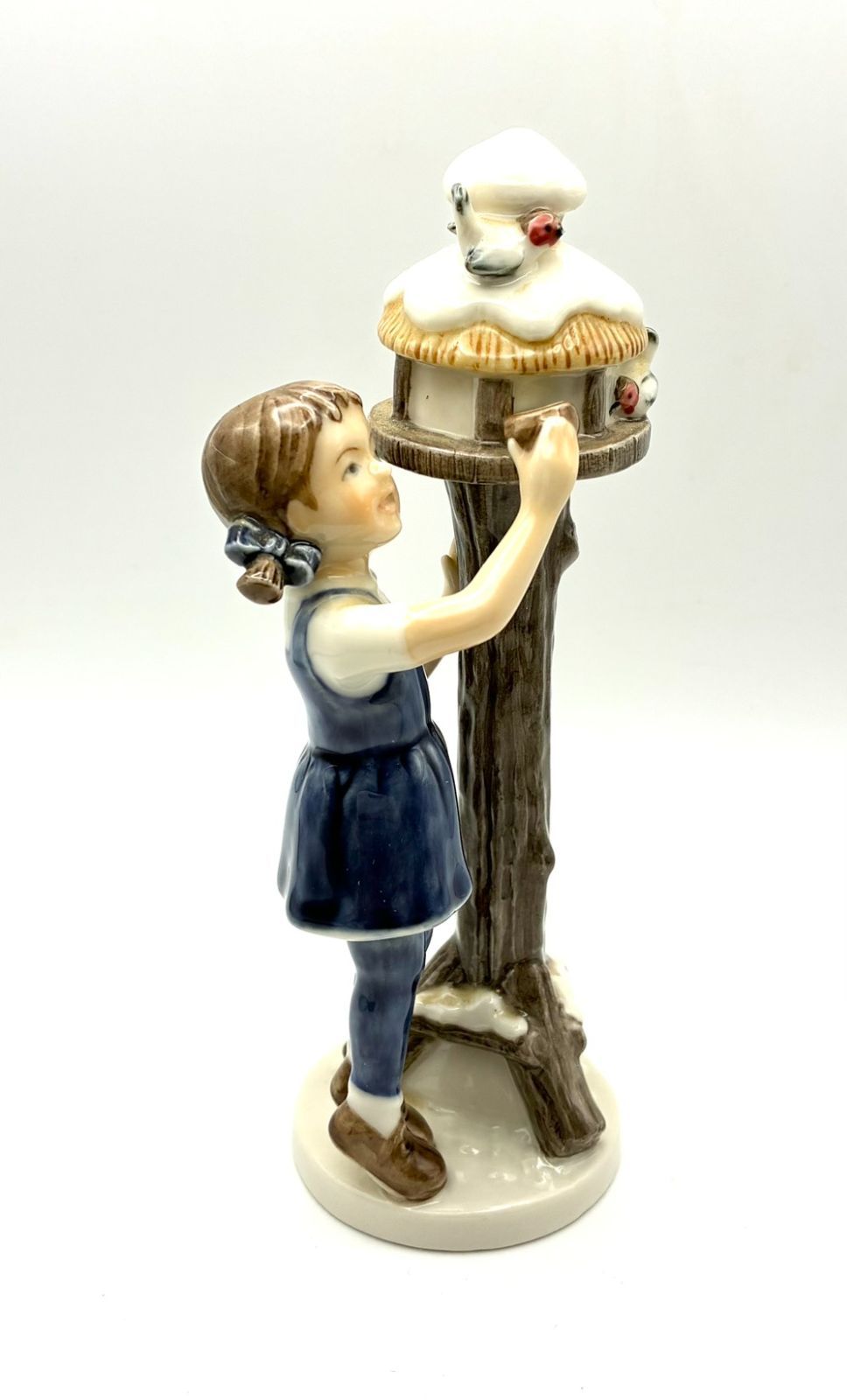 希少 美品】ROYAL COPEN HAGEN ロイヤルコペンハーゲン 「少女と小鳥の