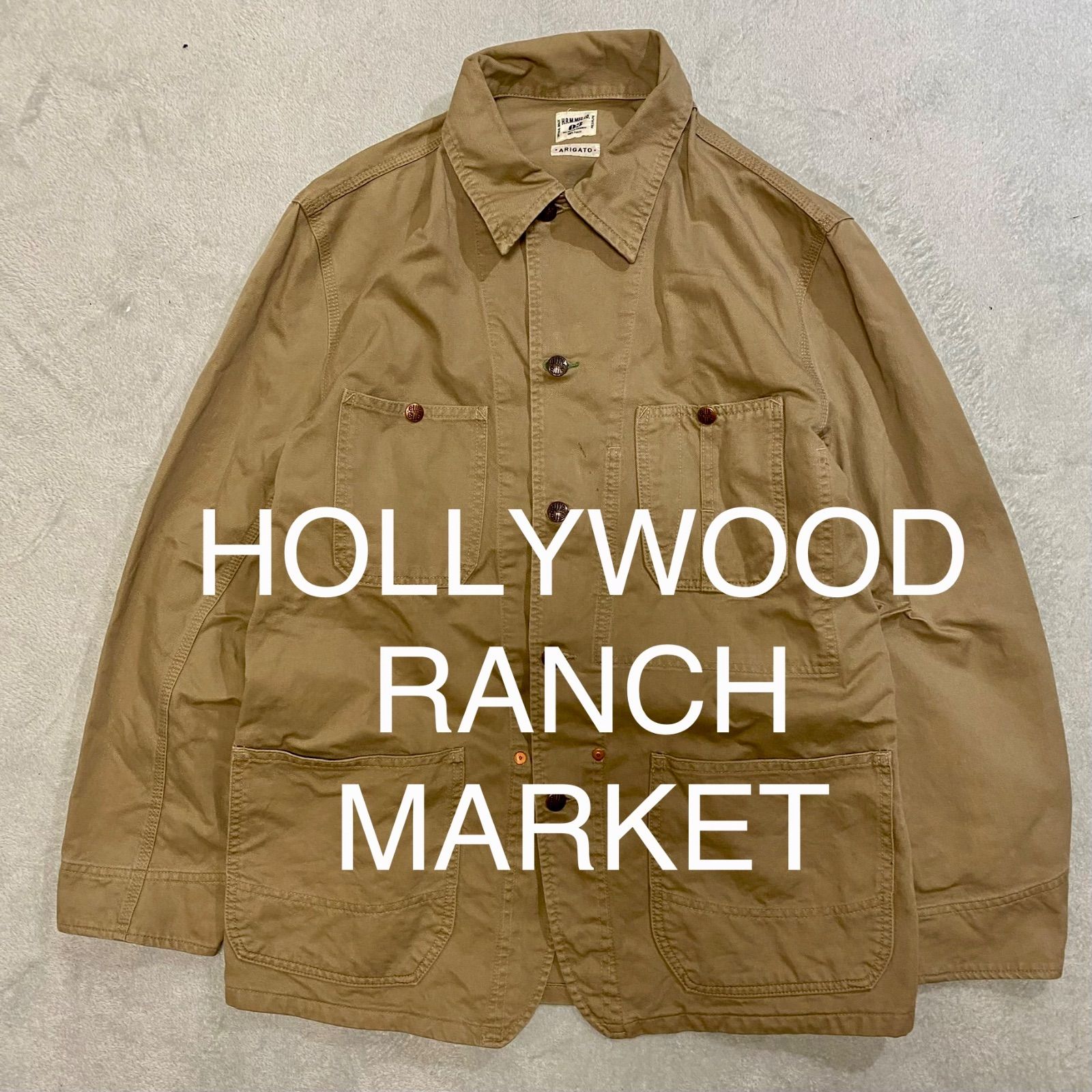 HOLLYWOOD RANCH MARKET カバーオール ベージュ コットン100 サイズ