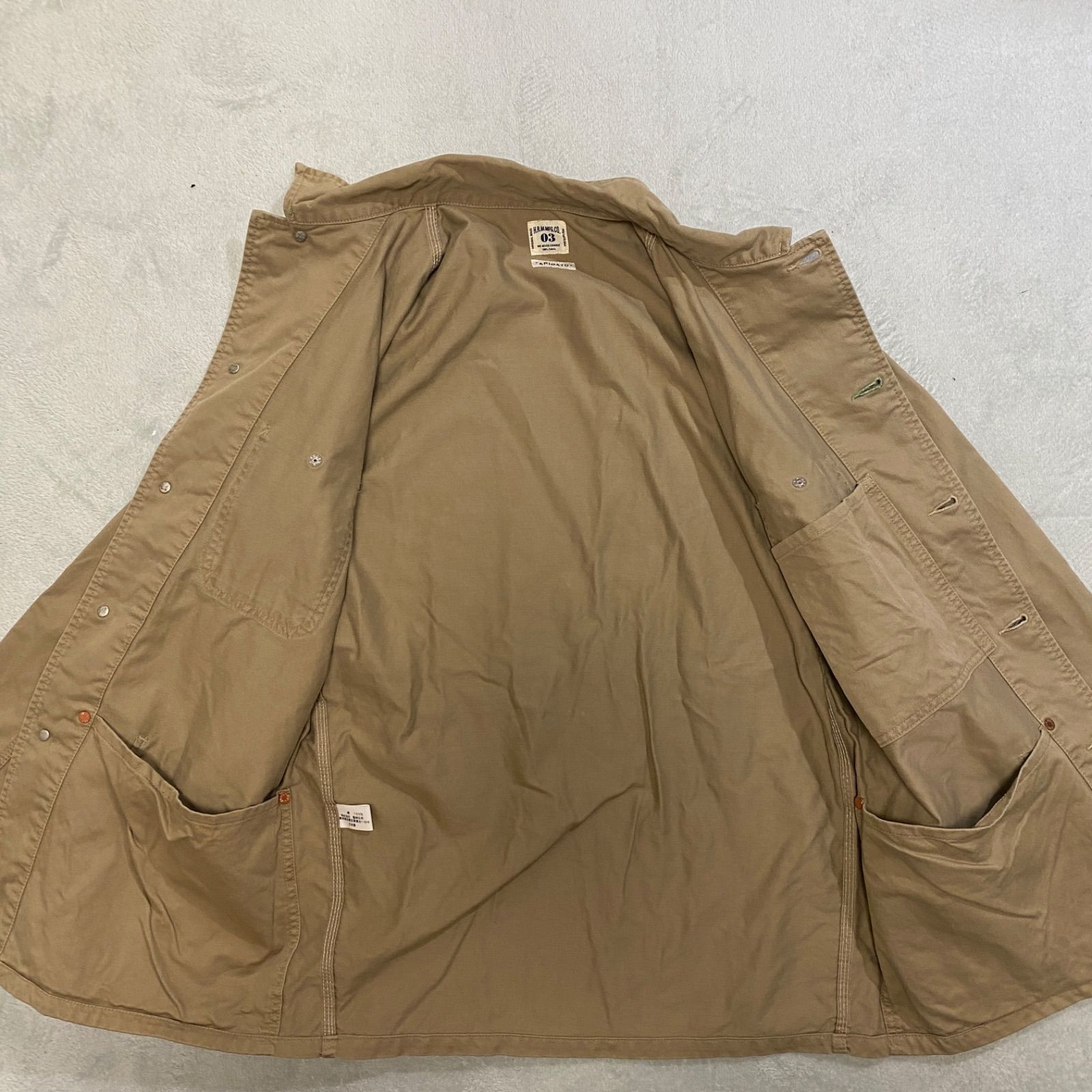 HOLLYWOOD RANCH MARKET カバーオール ベージュ コットン100 サイズ