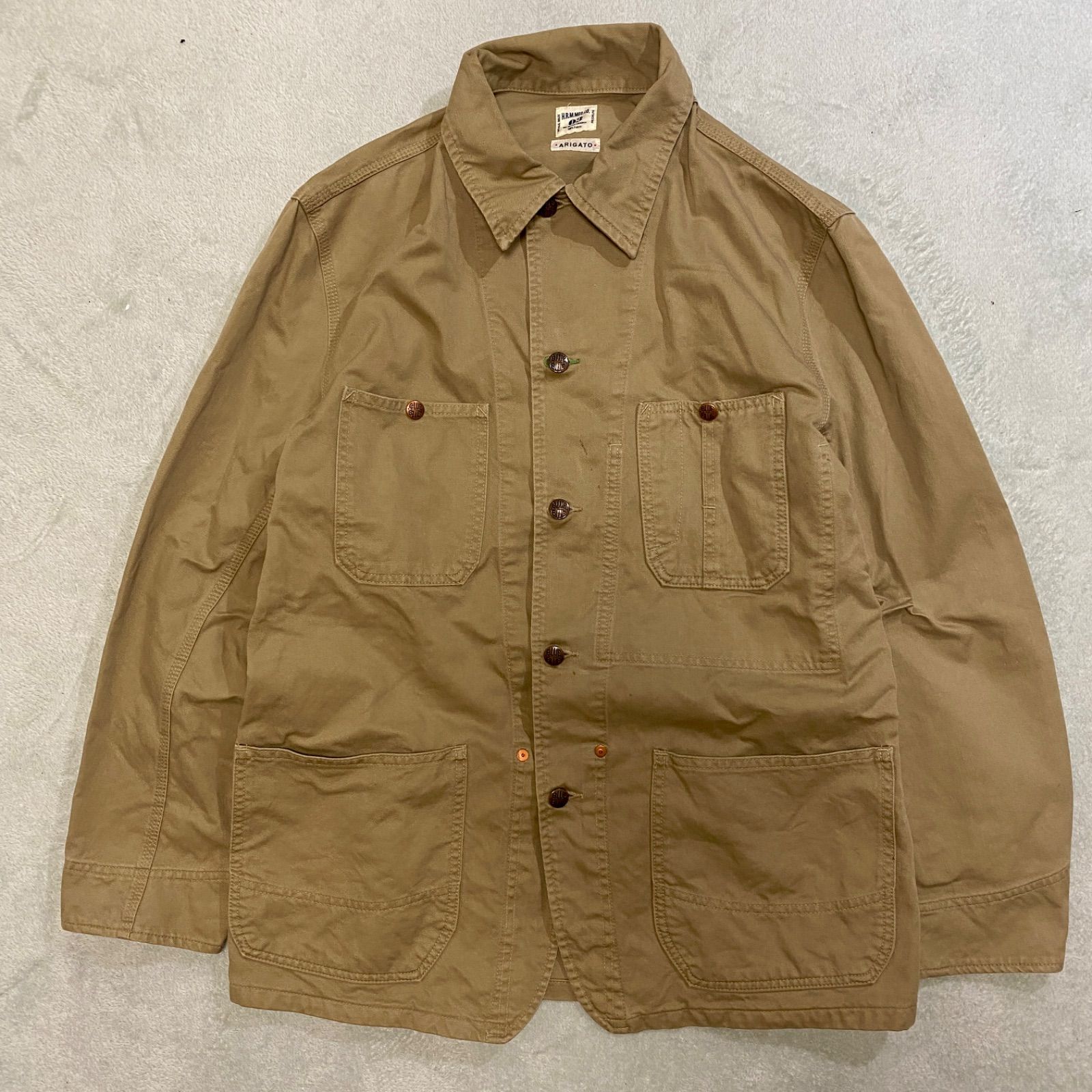 HOLLYWOOD RANCH MARKET カバーオール ベージュ コットン100 サイズ