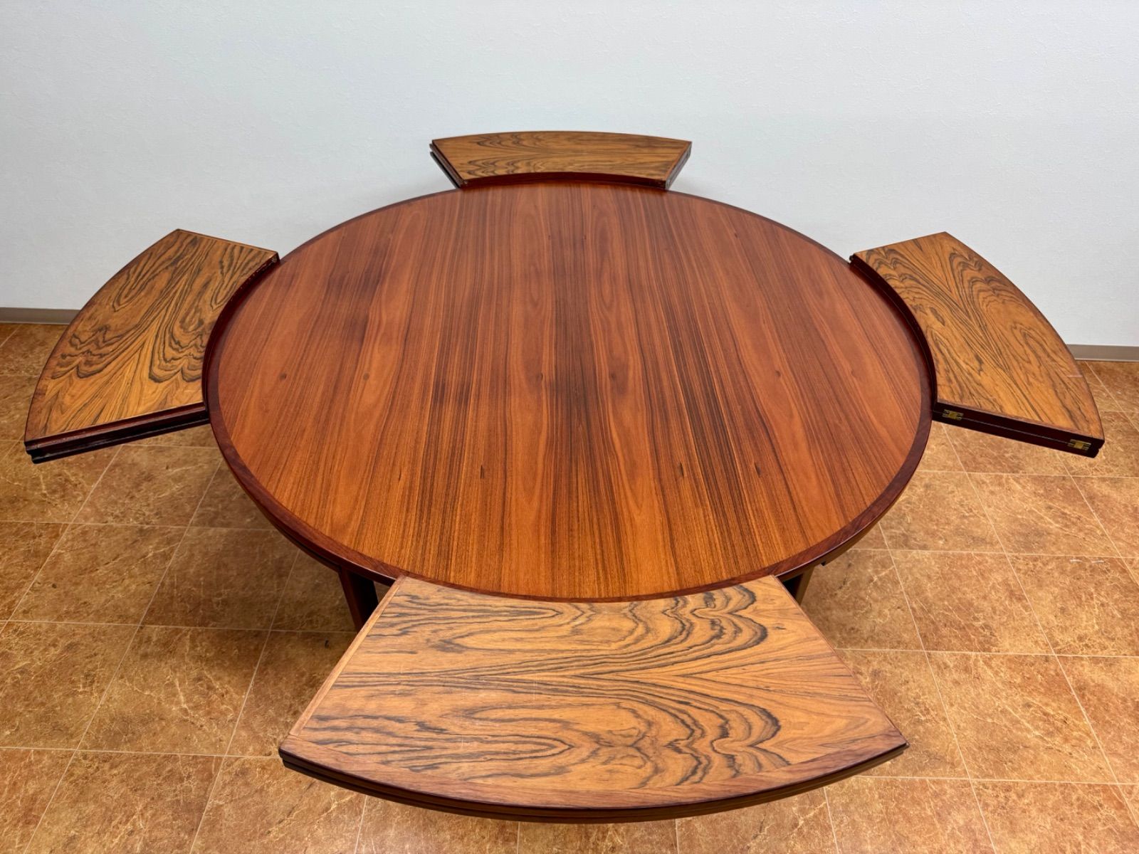 北欧 デンマーク Dyrlund ローズウッド テーブル 稀少 1960s 極希少 デンマーク 1960s ヴィンテージ Dyrlund Flip-Flap Lotus