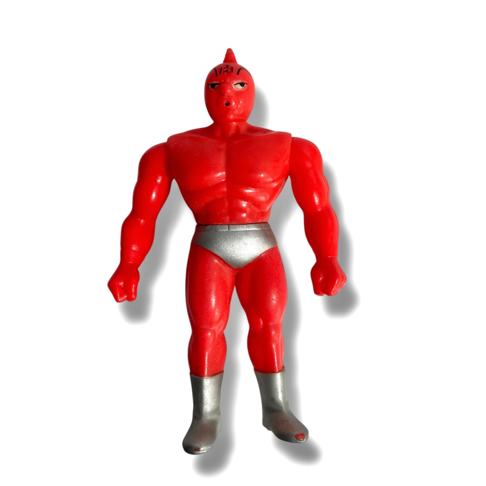 美品】 バンダイ キン肉マン ソフビ人形 赤 フィギュア 当時物 昭和 