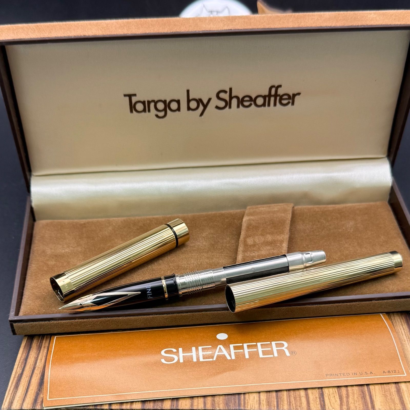 未使用 SHEAFFER 万年筆 TARGA 14K F 1005 23K張 猫のペン屋 - メルカリ
