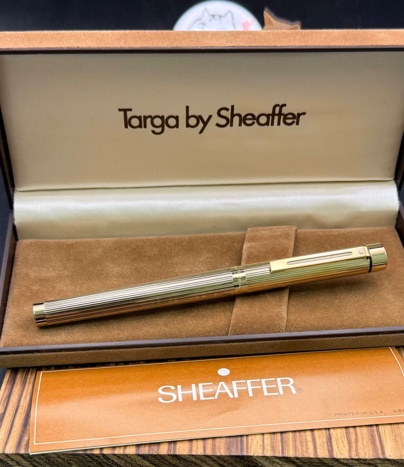 未使用 SHEAFFER 万年筆 TARGA 14K F 1005 23K張 猫のペン屋 - メルカリ