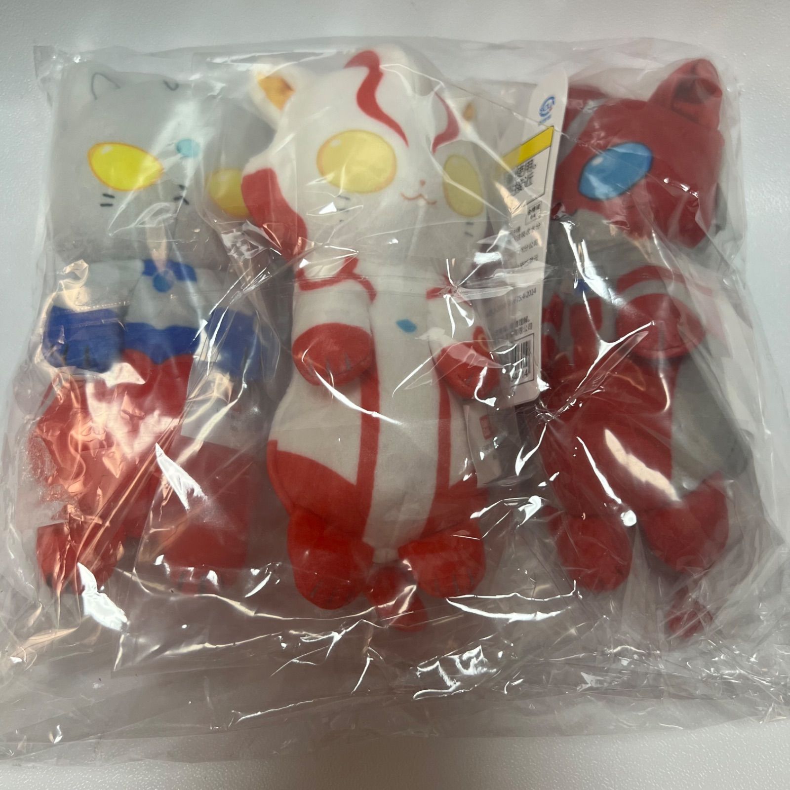 即納】新品 中国限定 奥特曼猫猫 ウルトラマン ぬいぐるみキーホルダー