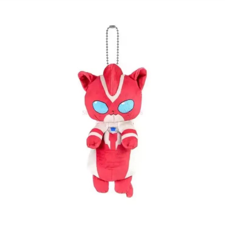 即納】新品 中国限定 奥特曼猫猫 ウルトラマン ぬいぐるみキーホルダー