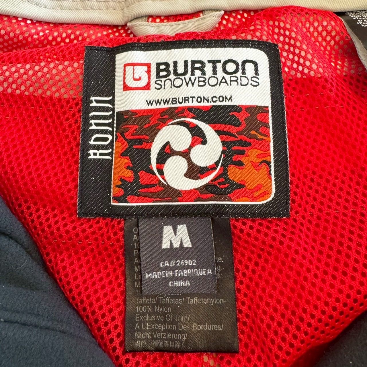 BURTON RONIN SNOWBOARDS バートン ローニン スノーボード 防寒 耐水