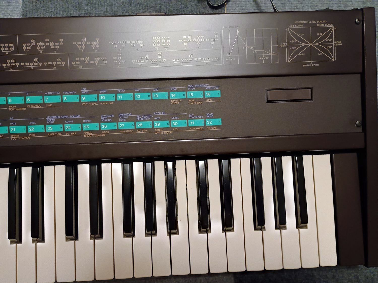 🎹【整備済・完動品】YAMAHA DX7 / SER-7換装・ブラックLED液晶・坂本