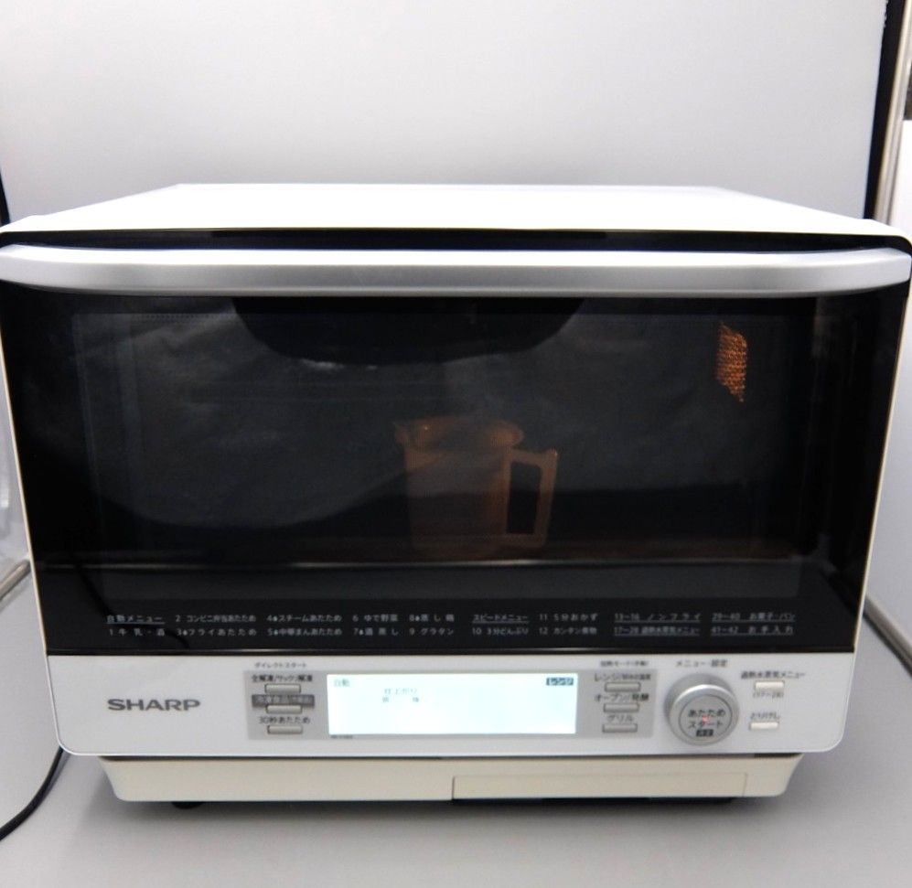 シャープ 過熱水蒸気オーブンレンジ 2段調理 31L ホワイト RE-V100A-W 