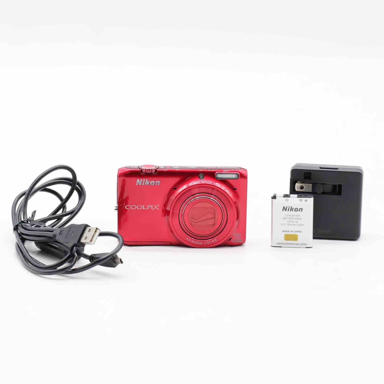 超美品☆ Nikon COOLPIX S6500 グロッシーレッド #862 - メルカリ