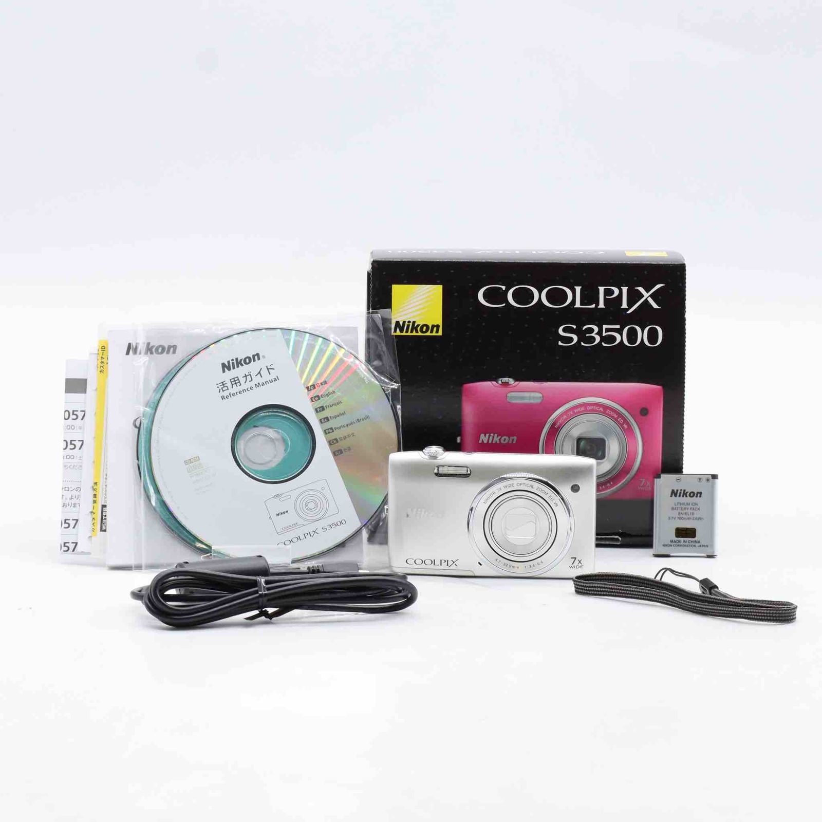 超美品☆ Nikon COOLPIX S3500 クリスタルシルバー #871 - メルカリ
