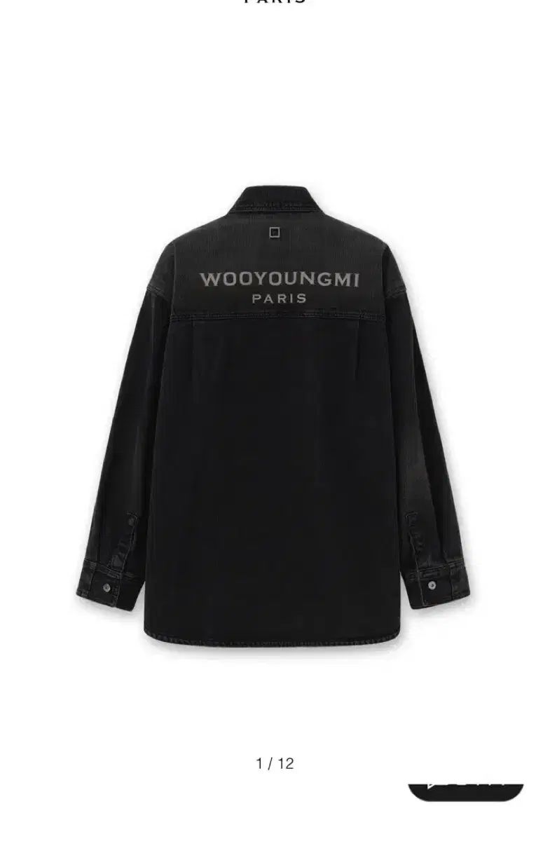 新作 新品 フルセット WOOYOUNGMI ウーヨンミ 26ss ブラック デニム シャツ ジャケット デニムジャケット