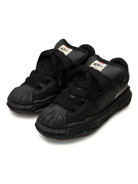 種類12:47/ブラック×ブラック 【定価53,900円(税込)】Maison MIHARA YASUHIRO - メゾン ミハラヤスヒロ - オリジナルソールを使用!凹凸のあるボディが印象的!キャンパスローカットスニーカー シ MAISON MM6 MARGIELA SB5WG0023 ボディバッグ スーツ⁄44⁄ポリエステル⁄BLK