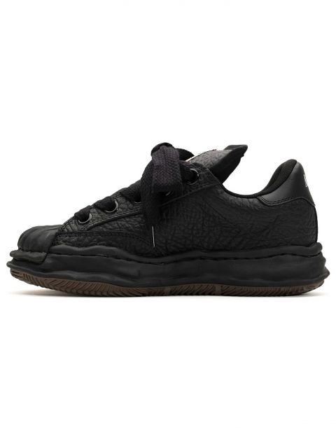 種類12:47/ブラック×ブラック 【定価53,900円(税込)】Maison MIHARA YASUHIRO - メゾン ミハラヤスヒロ - オリジナルソールを使用!凹凸のあるボディが印象的!キャンパスローカットスニーカー シ MAISON MM6 MARGIELA SB5WG0023 ボディバッグ スーツ⁄44⁄ポリエステル⁄BLK