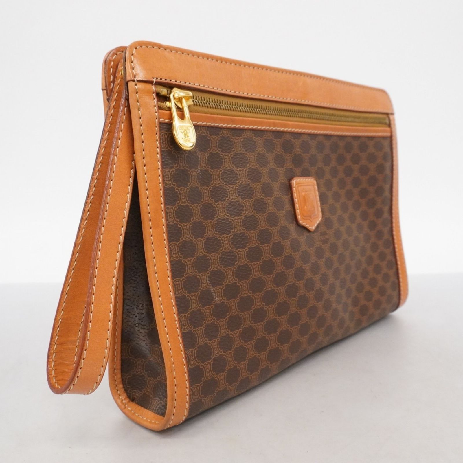 セリーヌ(Celine) セリーヌ クラッチバッグ マカダム ブラウン メンズ