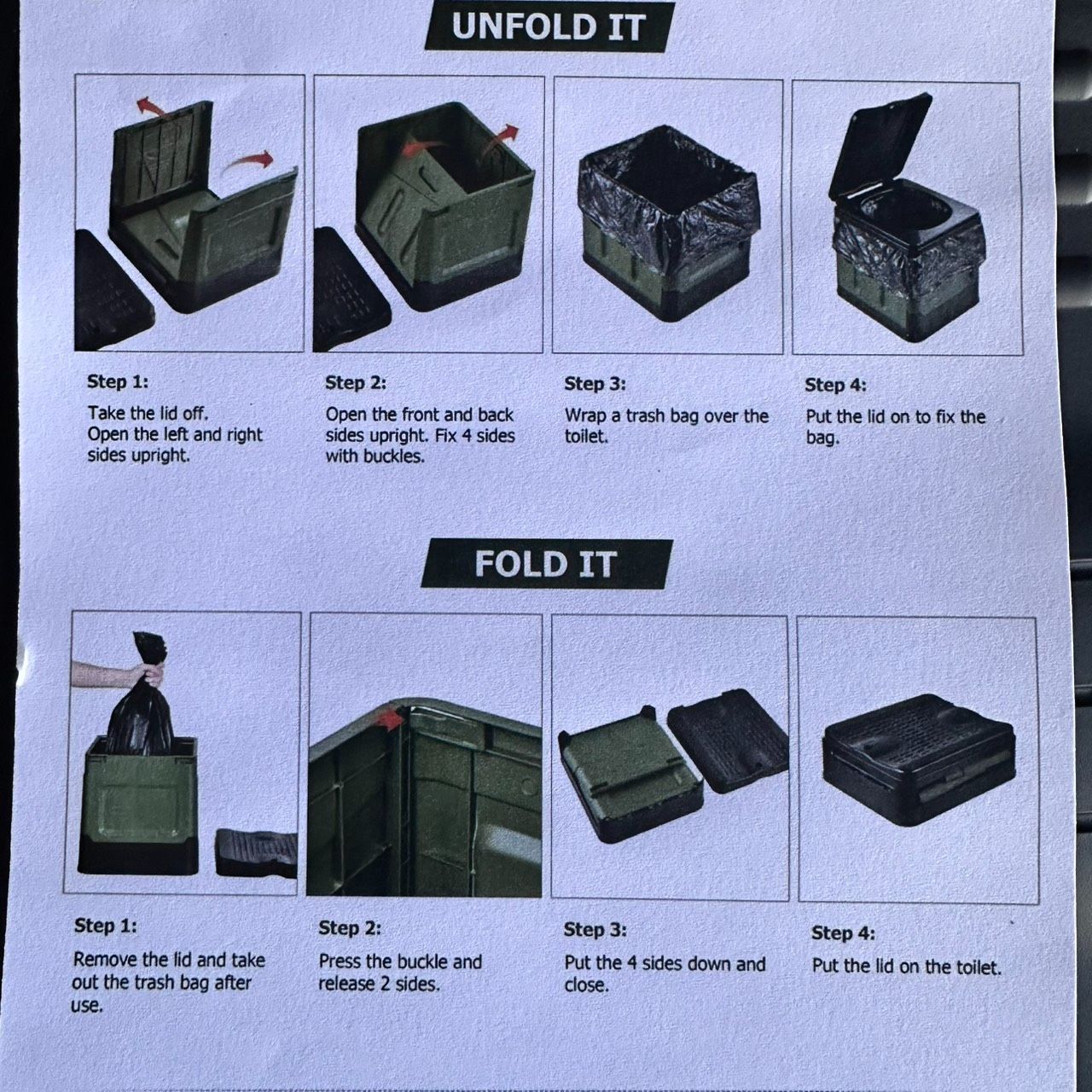 送料無料！ E 【新品・未使用】 ポータブルトイレ 簡易トイレ 携帯 