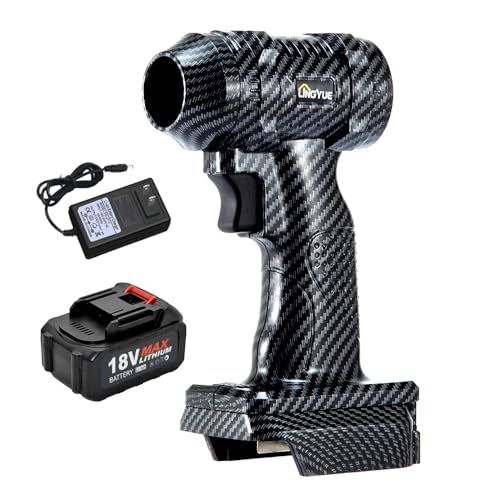 迅速に発送 LINGYUE ブロワー エアダスター 電気エアダスター マキタ18Vバッテリーにも対応 ジェットドライブロワー ターボジェットファン ブロワー ジェットドライブロワー 超強力 52m|s 無段階風量調整 200000rpm b3d37f94