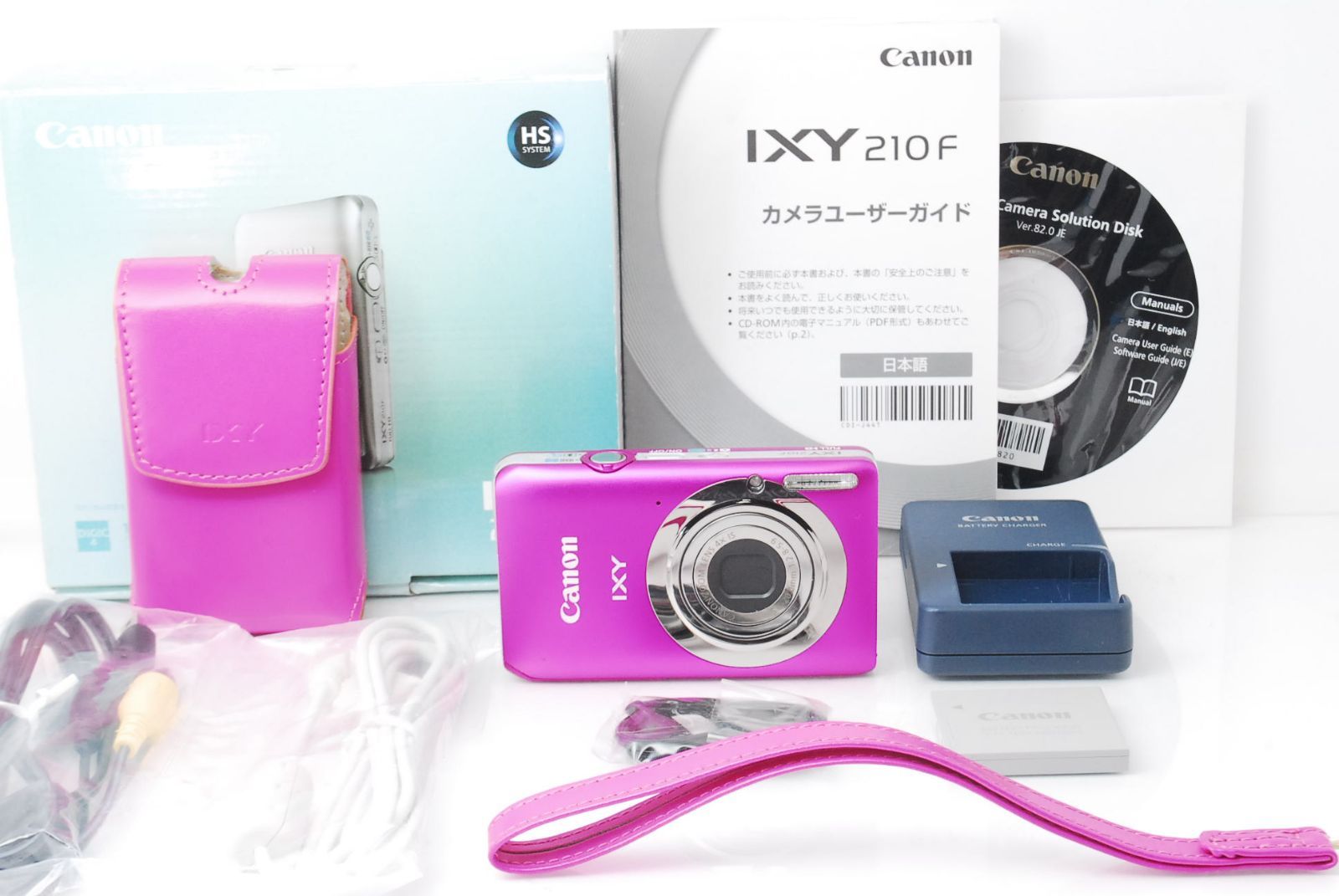 ☆鮮やかピンク♪手のひらサイズで高画質撮影！☆キヤノン IXY 210F 