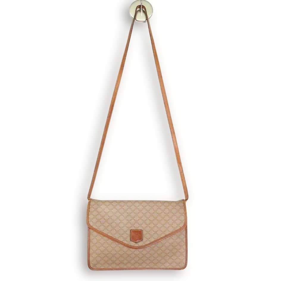 CELINE マカダム トリオンフ マカダム フラップ ショルダー
