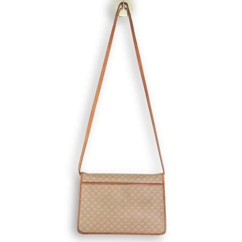 CELINE マカダム トリオンフ マカダム フラップ ショルダー