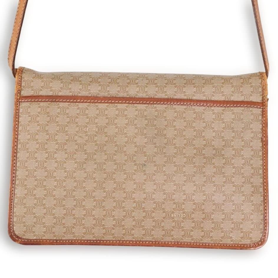 CELINE マカダム トリオンフ マカダム フラップ ショルダー