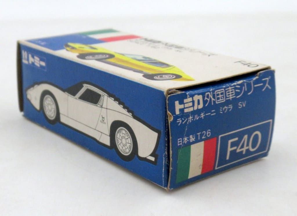 トミー トミカ青箱日本製 ランボルギーニ ミウラSV 赤/金 F40-1-1