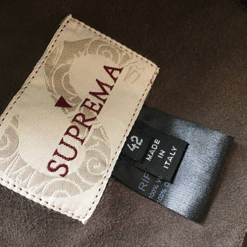 極美品 イタリア製 SUPREMA 羊革 ムートン デザイン コート42 - メルカリ