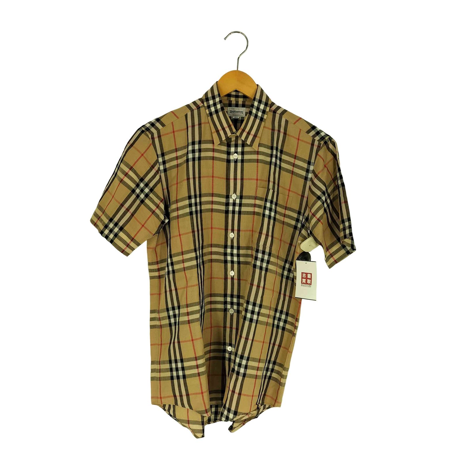 バーバリーズ BURBERRYS ノバチェック リネンコットン S/S シャツ メンズ  MA