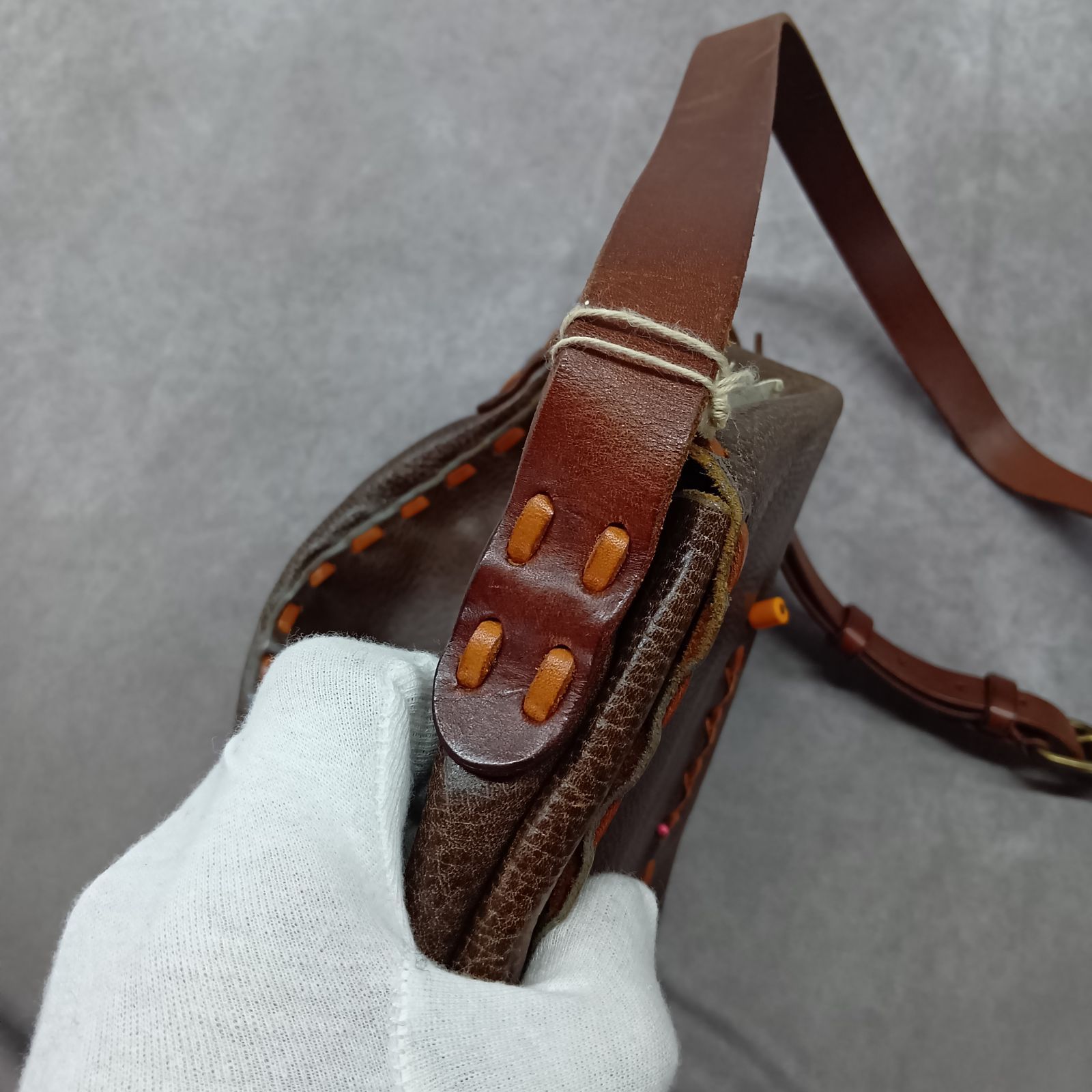 HENRY CUIR アンリークイール レザーショルダーバッグ 状態良 - メルカリ