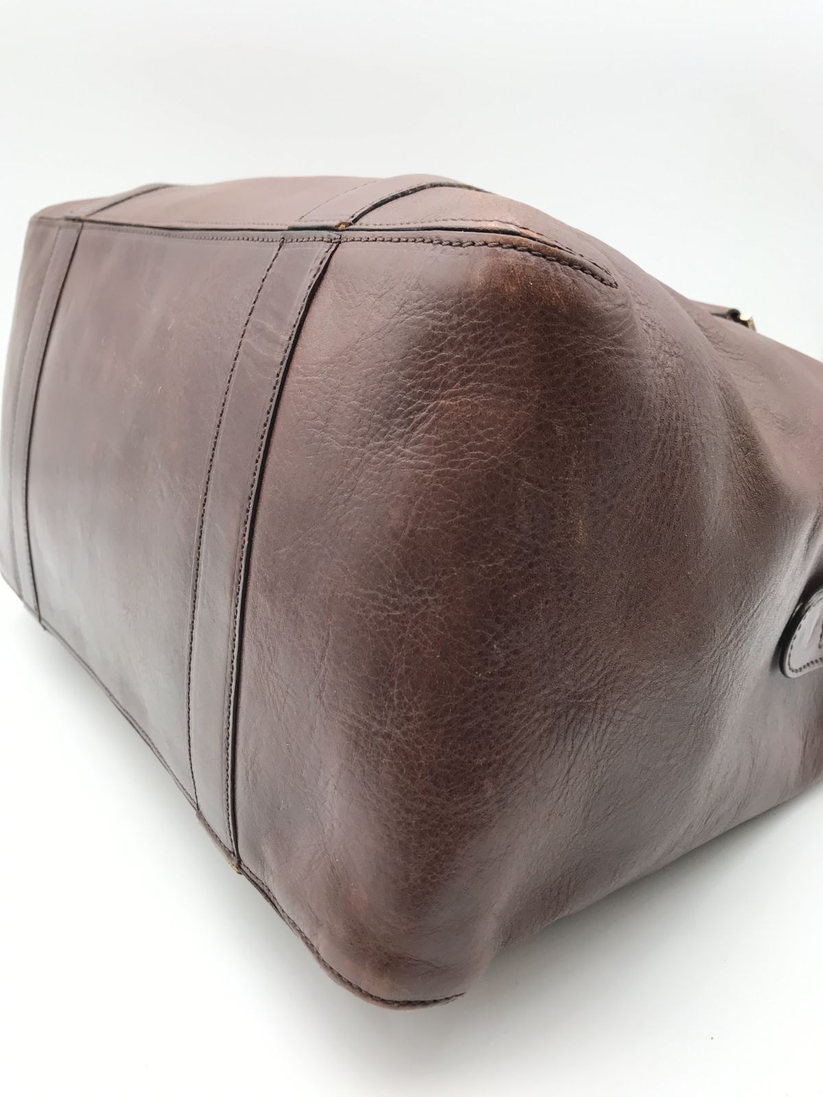 HIROFU ヒロフ ボストンバッグ レザー ブラウン 4862 - メルカリ