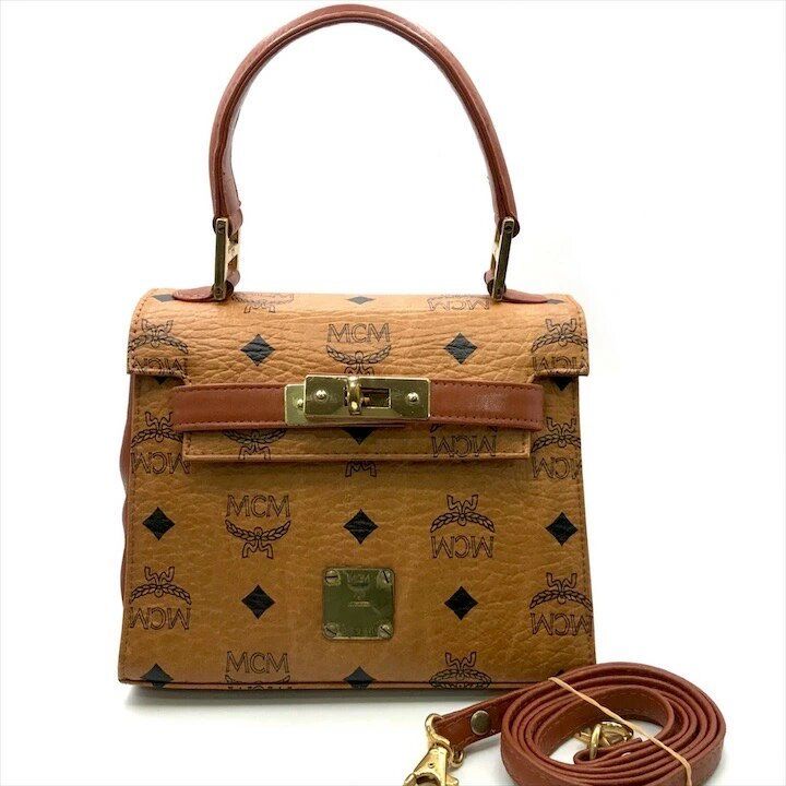 良品 MCM エムシーエム ヴィセトス ケリー型 2WAY ミニ ハンド