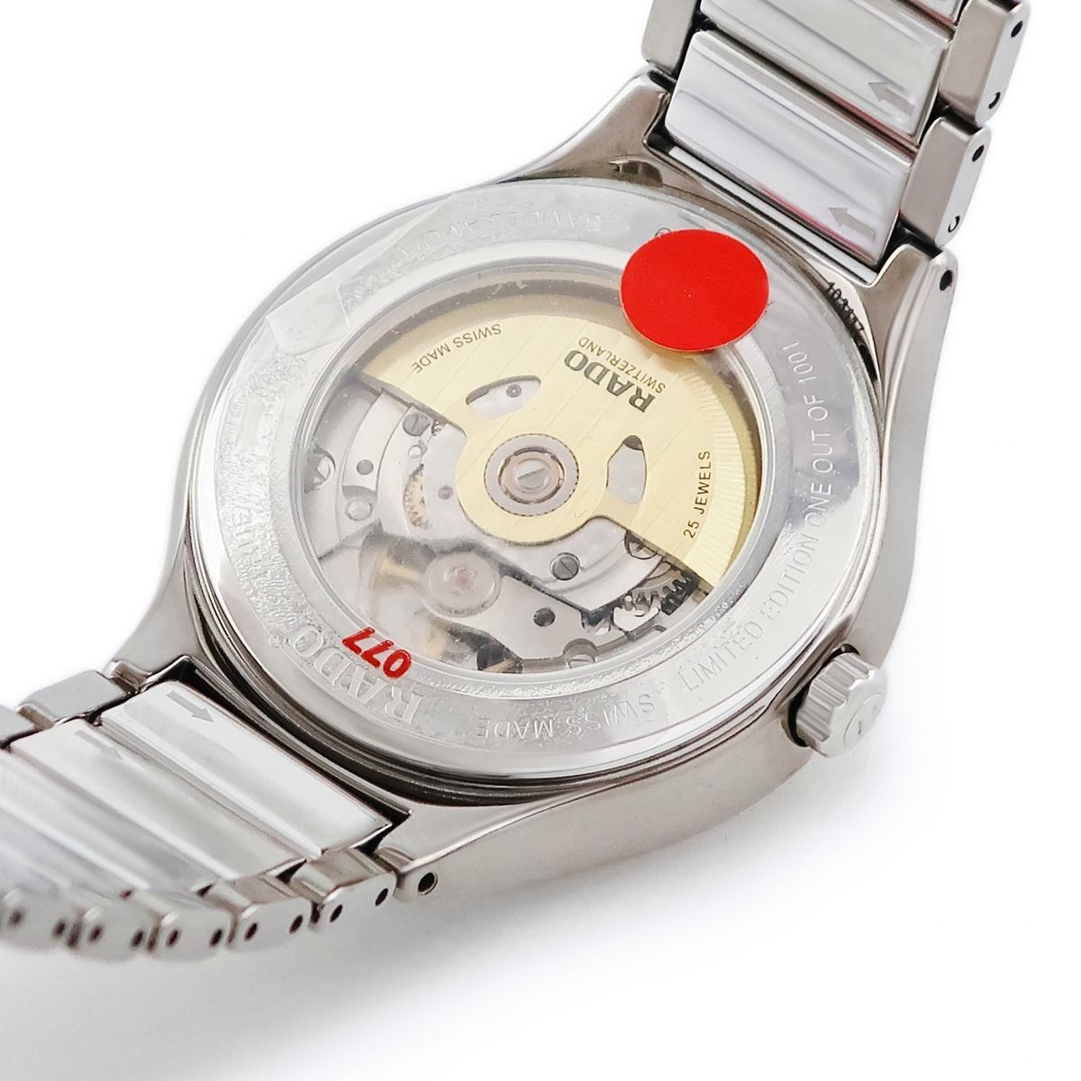  ラドー 腕時計 R27057092 鑑定済み ブランド チェック柄 自動巻き時計 腕時計(アナログ)