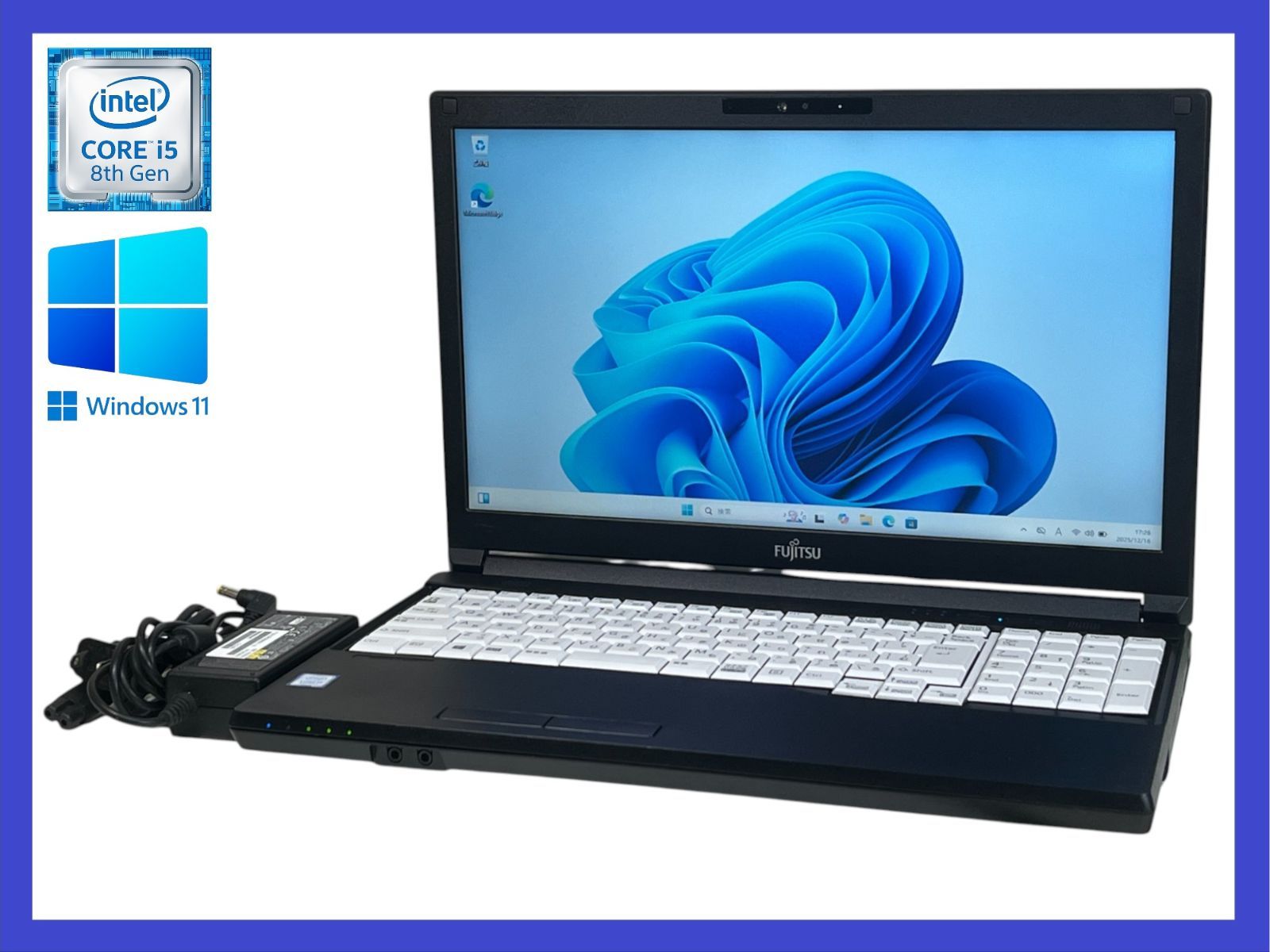 富士通 LIFEBOOK A579⁄BX (CPU:Core i5 8265U 1.6GHz⁄メモリ:8GB⁄SSD