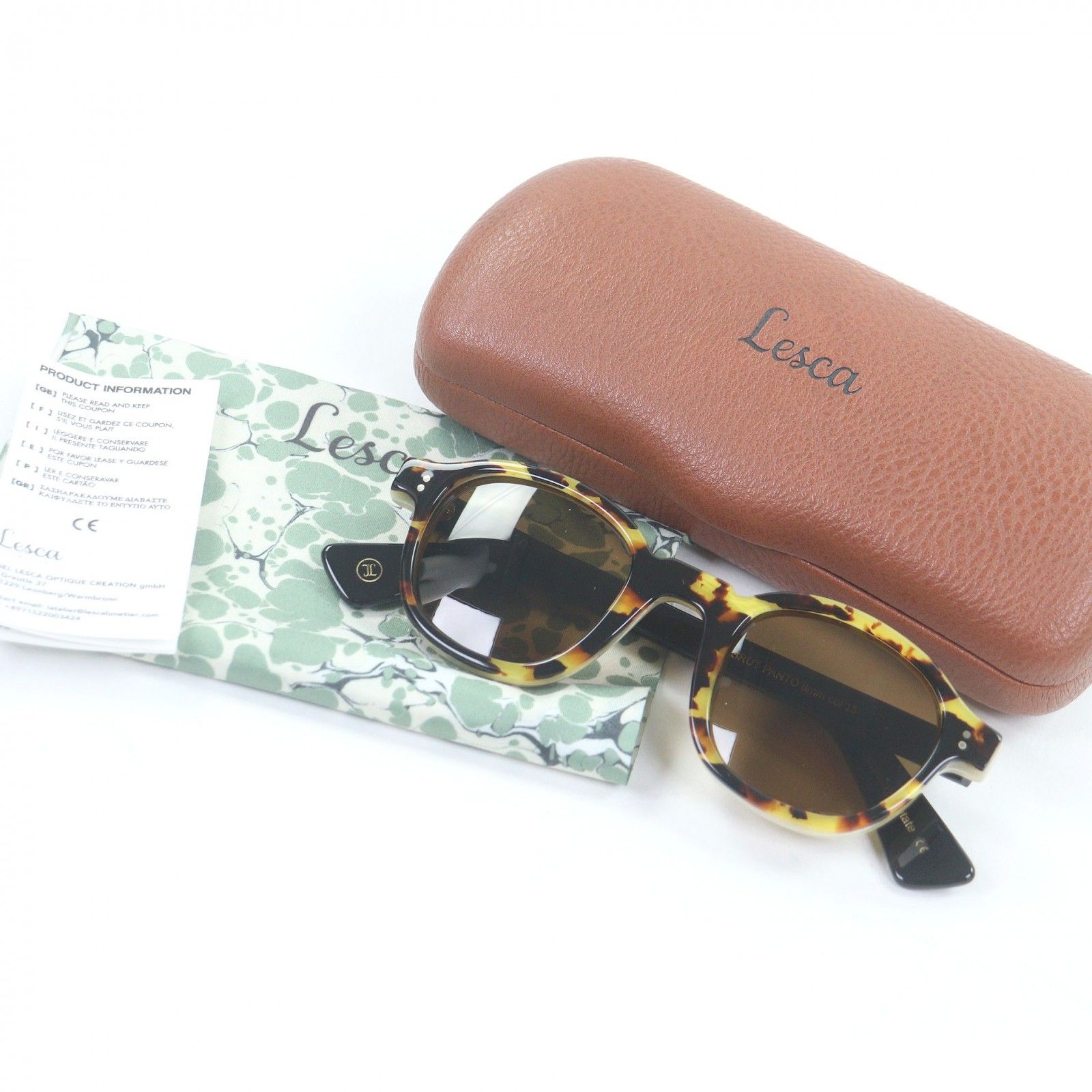 レスカ ルネティエ LUNETIER Lesca 極美品 極太フレーム Lunetier 賀来