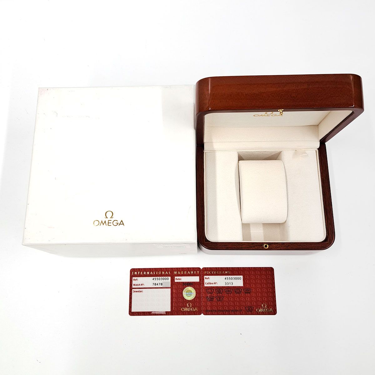  オメガ デヴィル クロノスコープ 4550.30 自動巻き ステンレススティール メンズ OMEGA 時計 MA-1風 自動巻き時計 腕時計(アナログ)