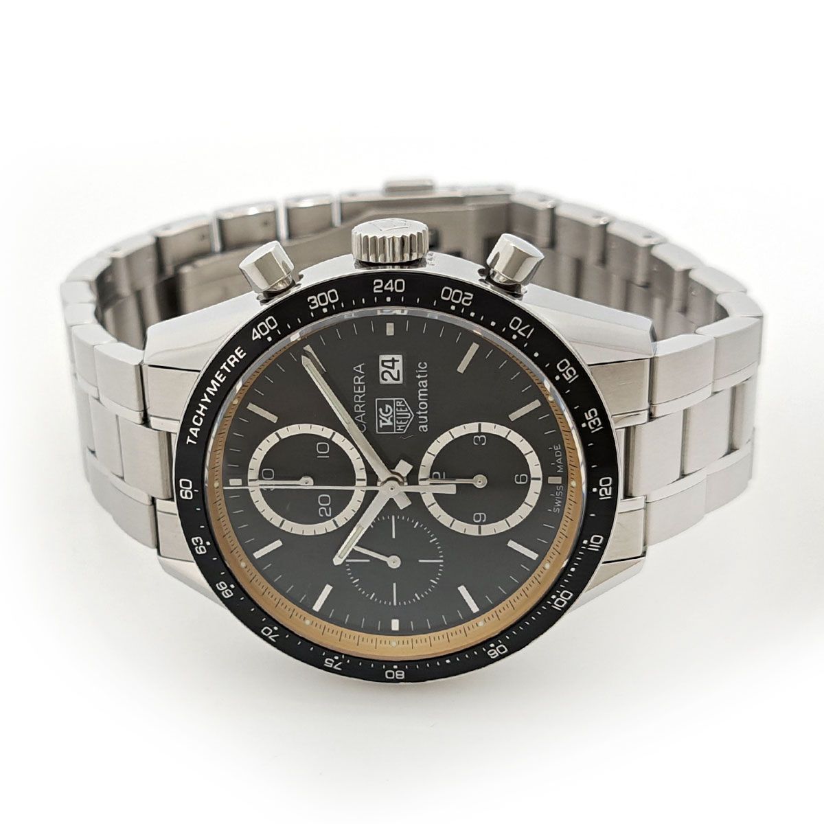  タグホイヤー カレラ リングマスター ルイスハミルトン CV201V.BA0794 自動巻き ステンレススティール メンズ TAG HEUER 時計 家庭洗濯可 自動巻き時計 腕時計(アナログ)